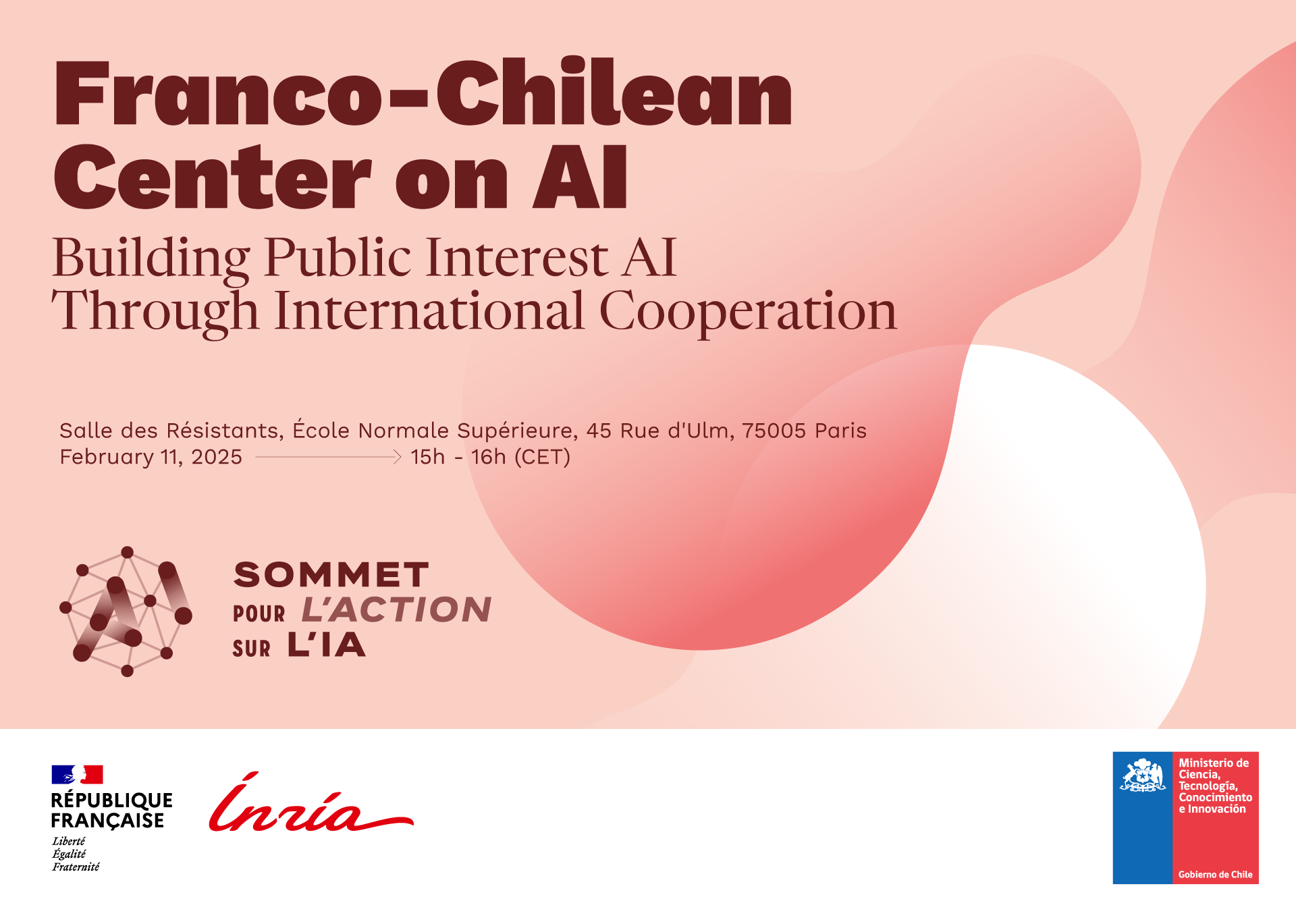 Franco-Chilean Center on AI: Building Public Interest AI Through International Cooperation", an official side event of the AI Action Summit